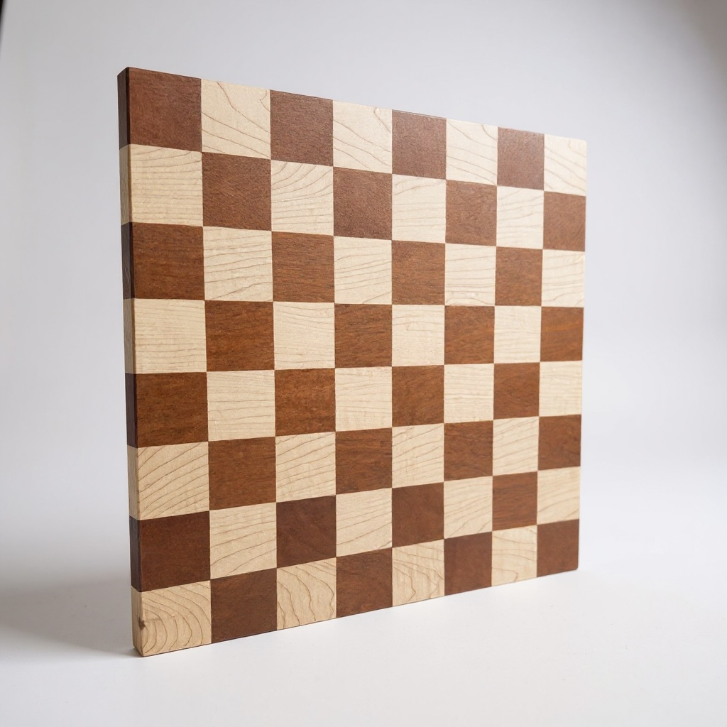 Maple and Sipo Checkered Square Board | 12 x 12