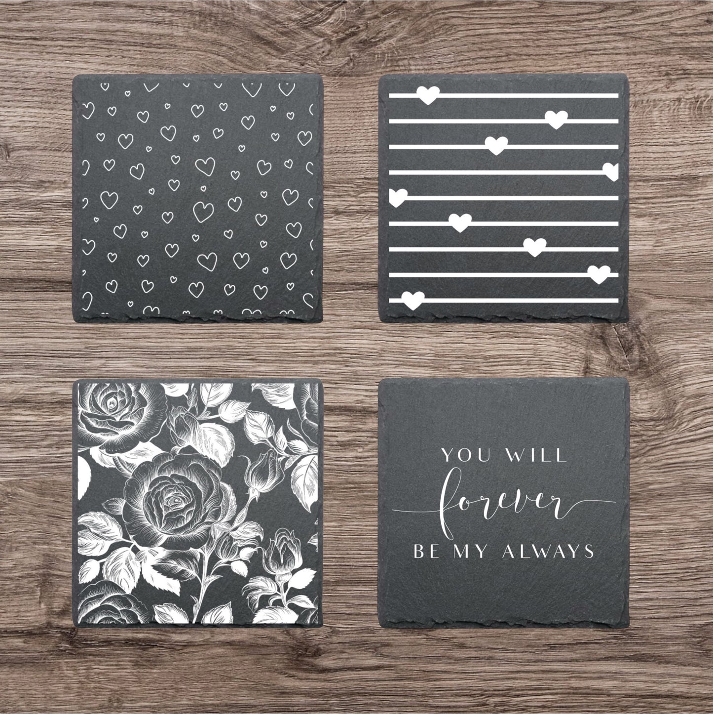 Valentine’s Day Slate Coasters | Sold Individually | Create Your Own Set
