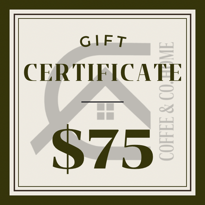 Coffee & Co Customized Engraving Gift Certificate