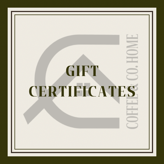 Coffee & Co Customized Engraving Gift Certificate
