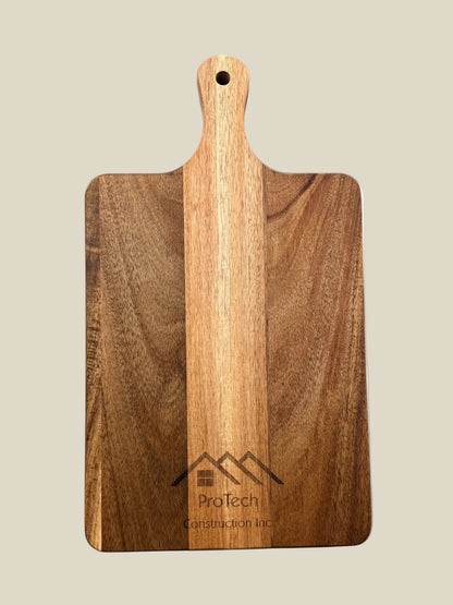 Acacia Wood Cutting & Charcuterie Board | 8x15.5 inches | Custom Engraving Available | Price Includes your choice of Engraving